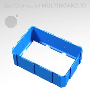 3x2x1 - Full Multipoint Rail - Universal Click-In Multibin Shell Extension