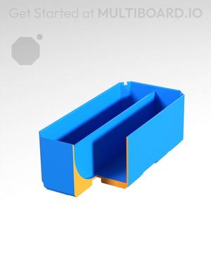 1x2x0.75 - Curved - Double Divided Bin - Multibin Insert
