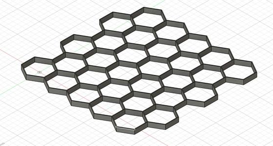 Integrated lawn hex grid