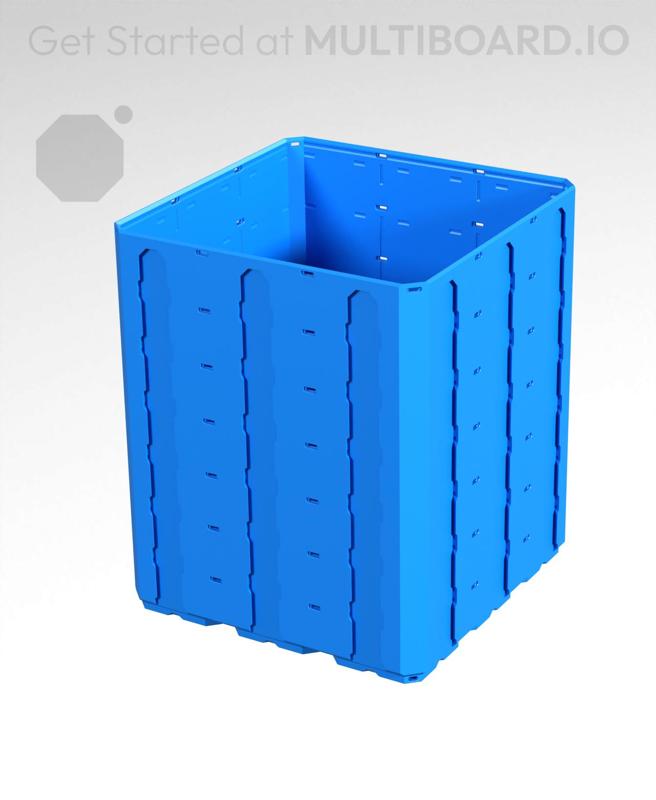 3x3x3.5 - Topped Multipoint Rail - Multibin Shell