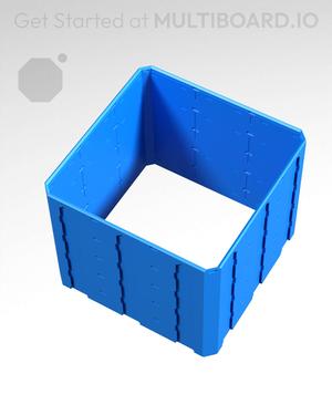 3x3x2.5 - Topped Multipoint Rail - Pop-In Multibin Shell Extension