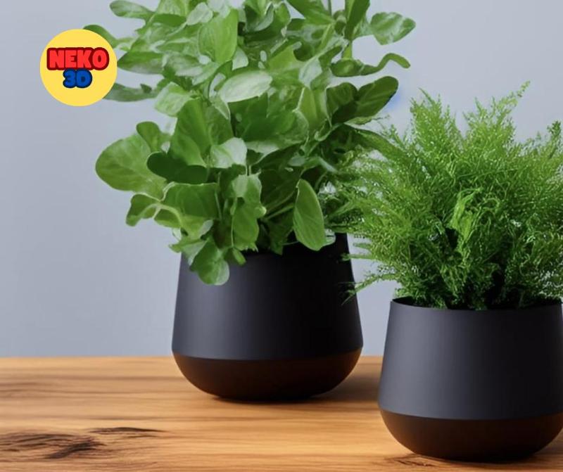 modern design semi-conical flower pot