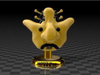 Network-Head (medieval earth show) bust