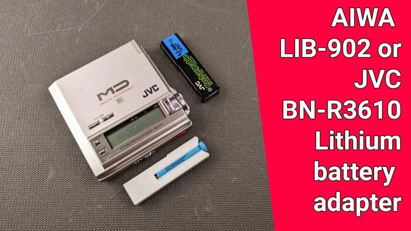 Best AIWA LIB-902 or JVC BN-R3610 Lithium battery modern replacement adapter
