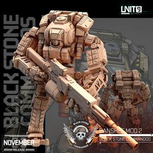 Cyberpunk - Banshee Mod 2 - Black Stone Commandos multipart model