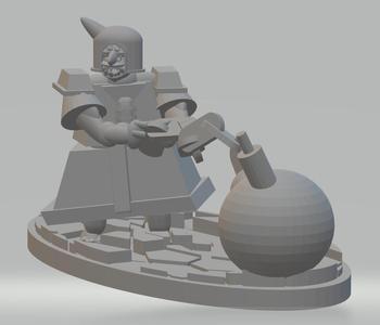 FHW: Space Gobo of The Half Moon with Chain bomb concept