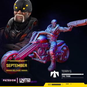 Cyberpunk - Terry G. on motorbike - The Tribe