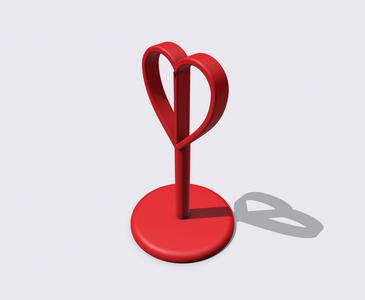 Valentine Heart on Stand