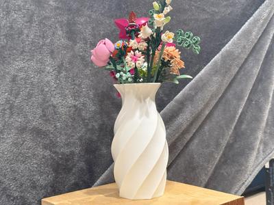 "Brick" Pretty Pink Vase