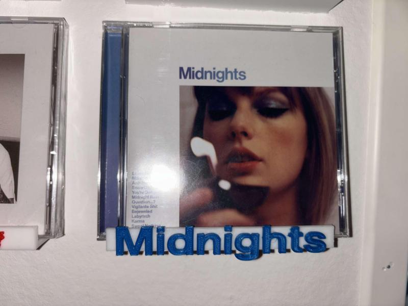 Taylor Swift, Midnights,  CD holder wall mounted