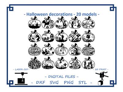 Halloween decorations - 20 models