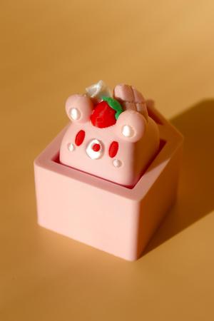 Strawberry Chocolate Bear Milk Carton Clicker
