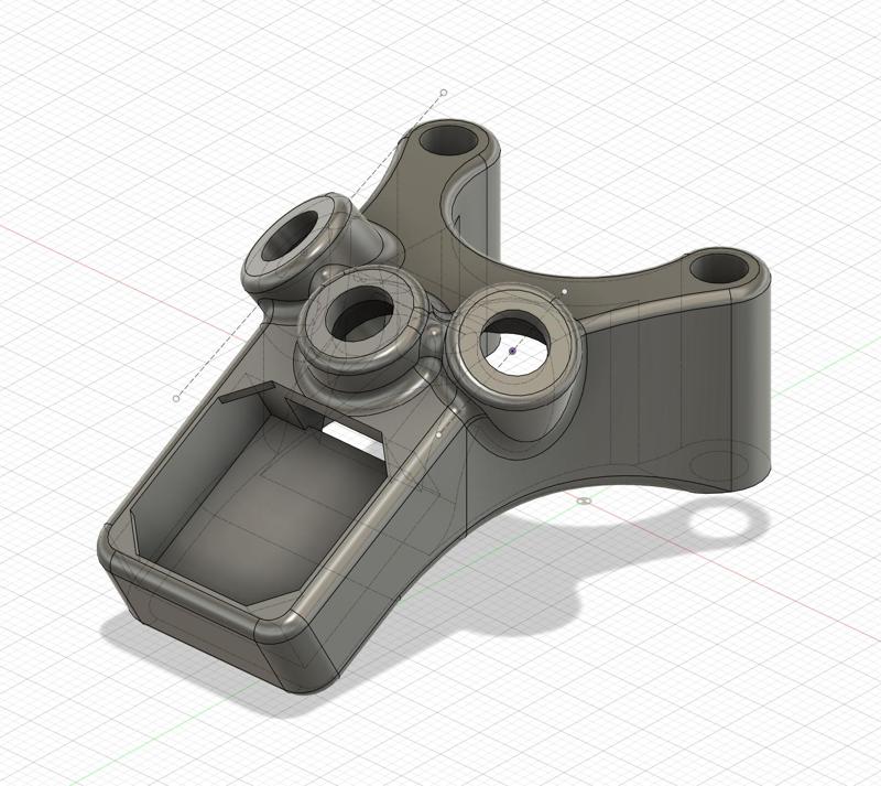 Chris Rosser AOS 7 (Mantis) 3x SMA + GPS mount (GPS, Bardpole + 2x DJI)