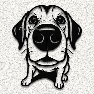 puppy dog face perspective illusion wall art home decor