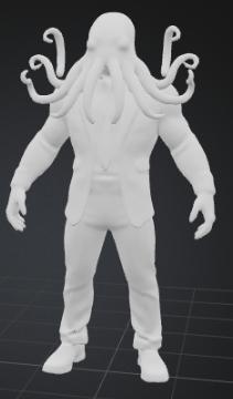 octopus man in a business suit