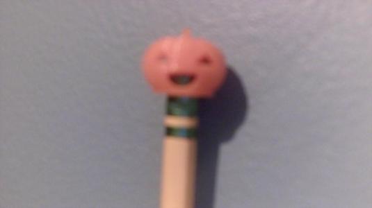pumpkin pencil topper (double sided)