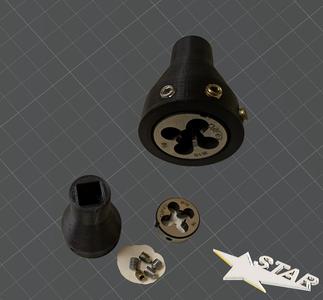 Thread cutting die holder Ø30mm (M10) / Gewindeschneideisenhalter