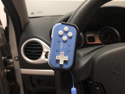8BitDo Micro car steering wheel holder