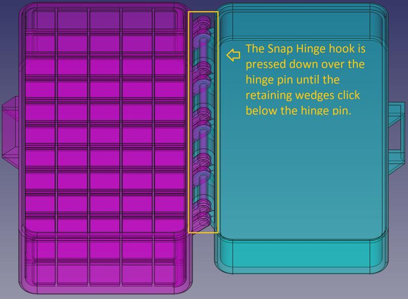 .30 Carbine, Snap Latch, Snap Hinge Modular Ammo Box