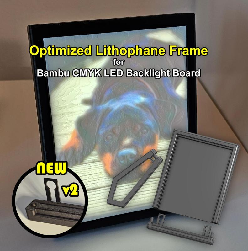 Optimized Litho Frame for Bambu CMYK LED Bord
