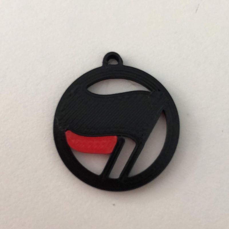 Mulitcolor Antifa Earring / Keychain