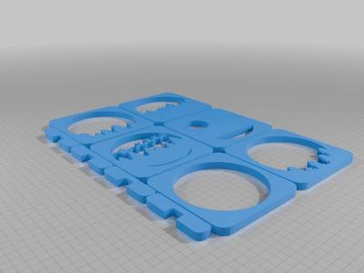 santa, stars, reindeer christmas deco with stand. 