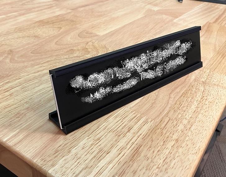 desktop nameplate holder