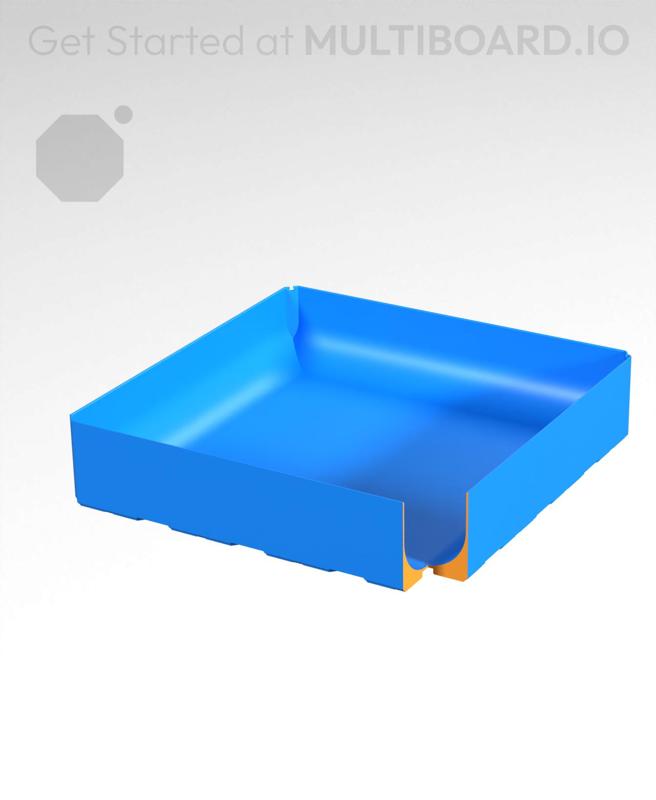 4x4x1 - Full Curved Bin - Multibin Insert