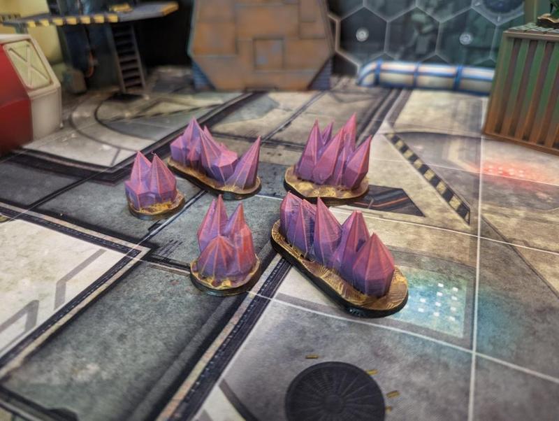 Pink Crystal Terrain Set