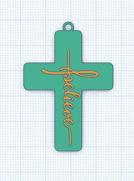 Believe Cross.stl