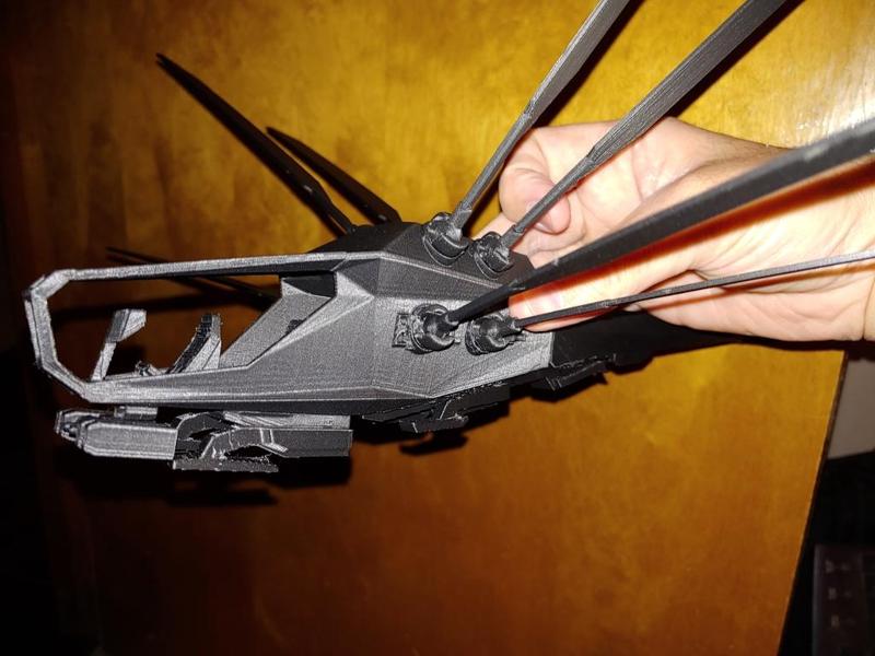 Retracted Landing Gear For Dune Ornithopter