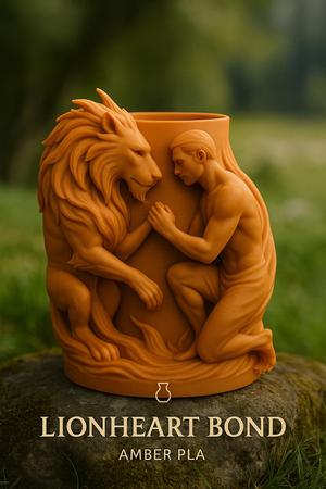 Vase Art – lion organizer pot with regal strength