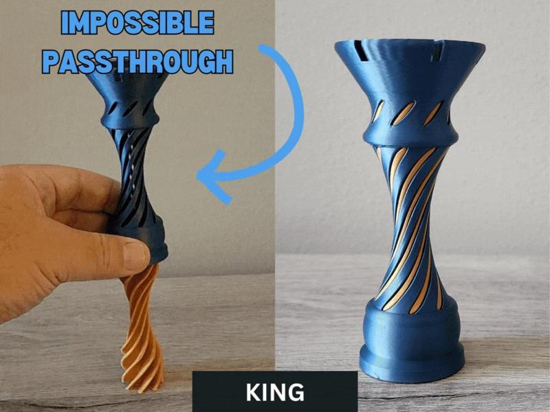 King Chess Piece Impossible Passthrough