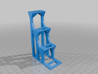 Lego Minifigure Stand No Supports - with holes for 2*1 brick