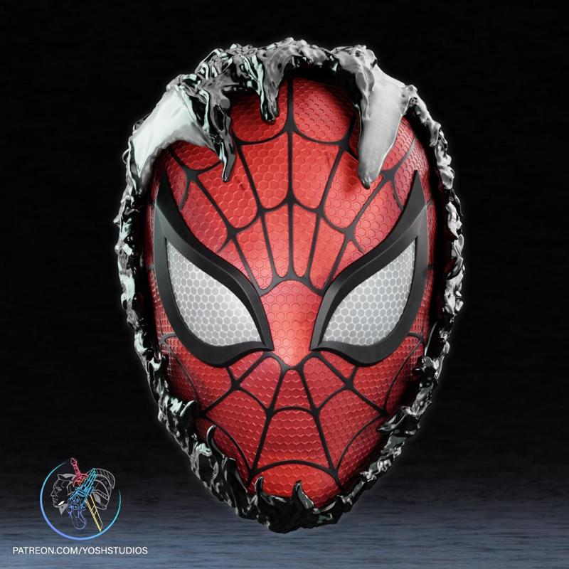 Spider-Man Rivals Mask 3D Printer File STL (Venom)