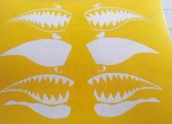 bomber shark stencil