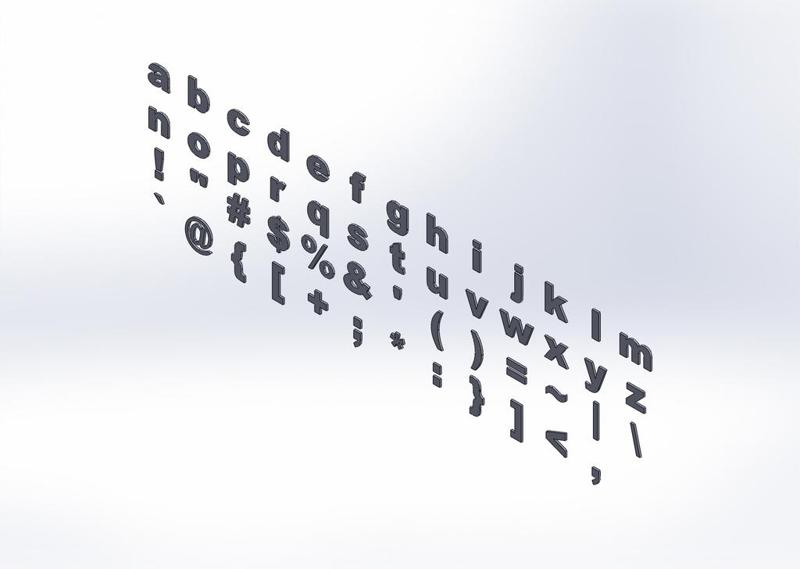 Box lowercase letter 150x10