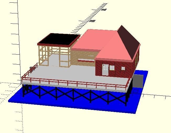 n scale waterside restaurant