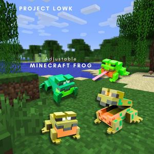 Adjustable Minecraft Style Frog | No Supports | Minecraft Frog | Flexi Frog | Articulating Frog | Minecraft Creatures | Minecraft Animals