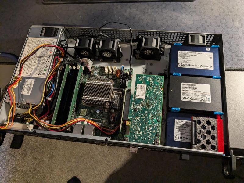 SuperMicro SC505-203B Dual Fan Bracket (CPU + Memory)