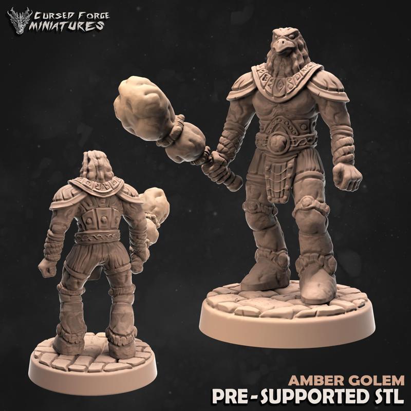 Amber golem (supported)