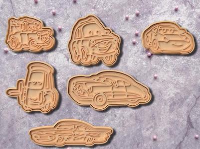 Cars cookie cutter set of 6