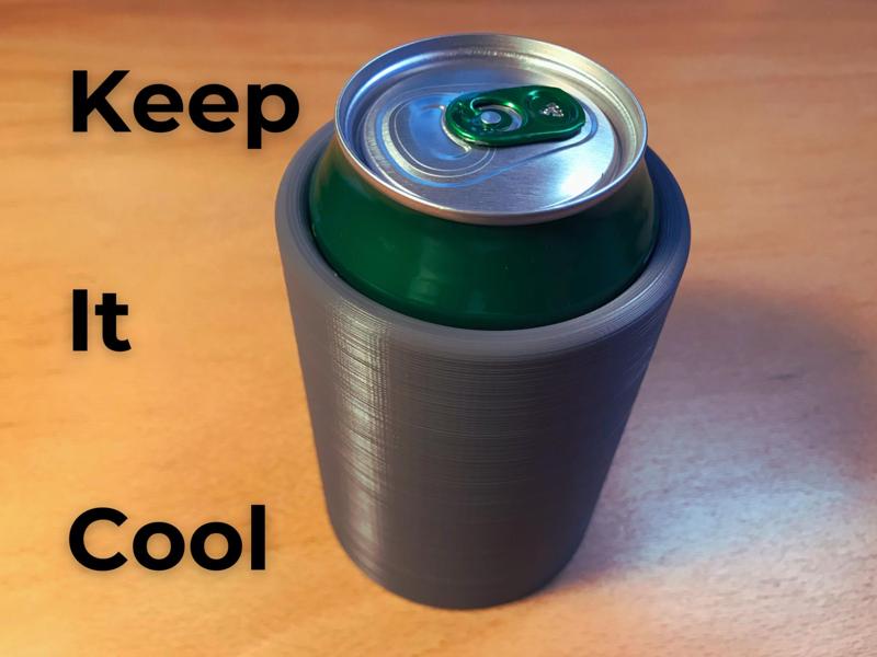 Beer Can Cooler (with air pockets for insulation)