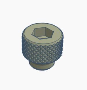 Bouton guilloché M8