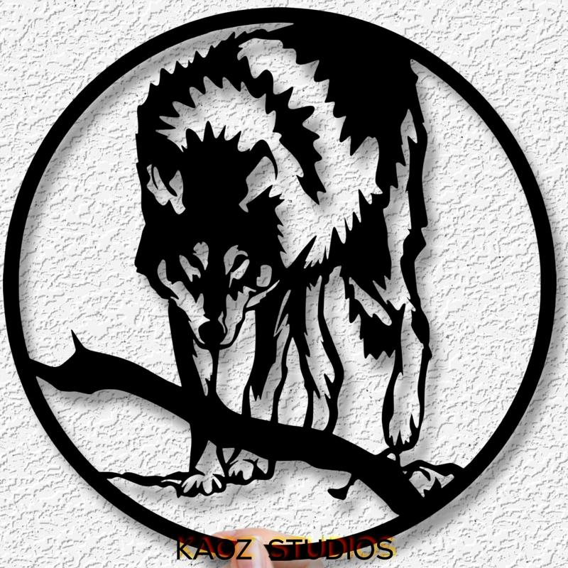 wolf wall art animal wall decor wildlife decoration