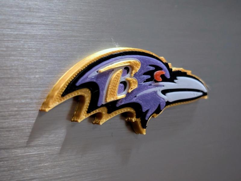 Baltimore Ravens - Embossed Fridge Magnet