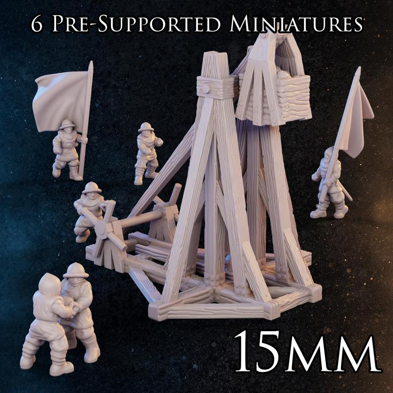 15mm - Siege Engineers - Late Medieval