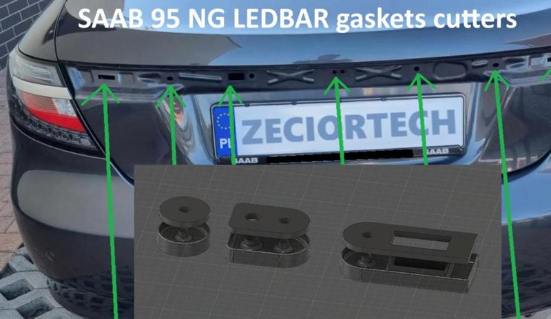 Cutters for SAAB 95 NG LEDBAR gaskets