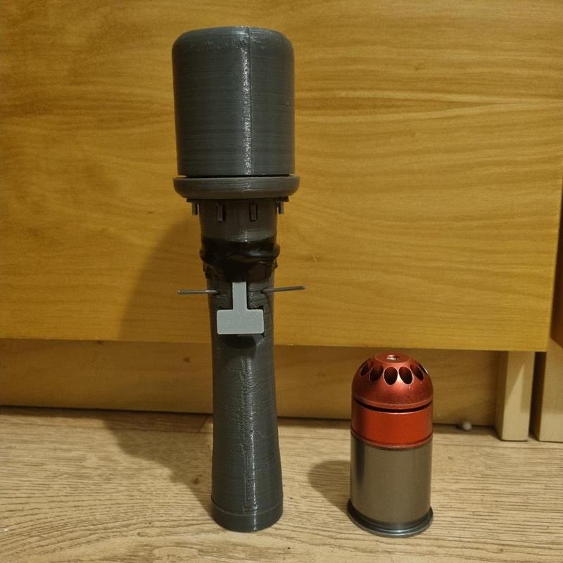 Airsoft 40mm MOSCART stick grenade
