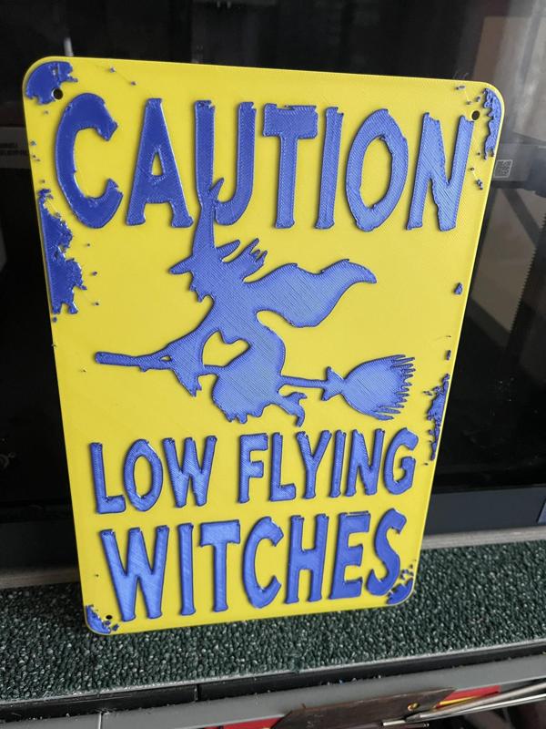 Low Flying Witches - Sign